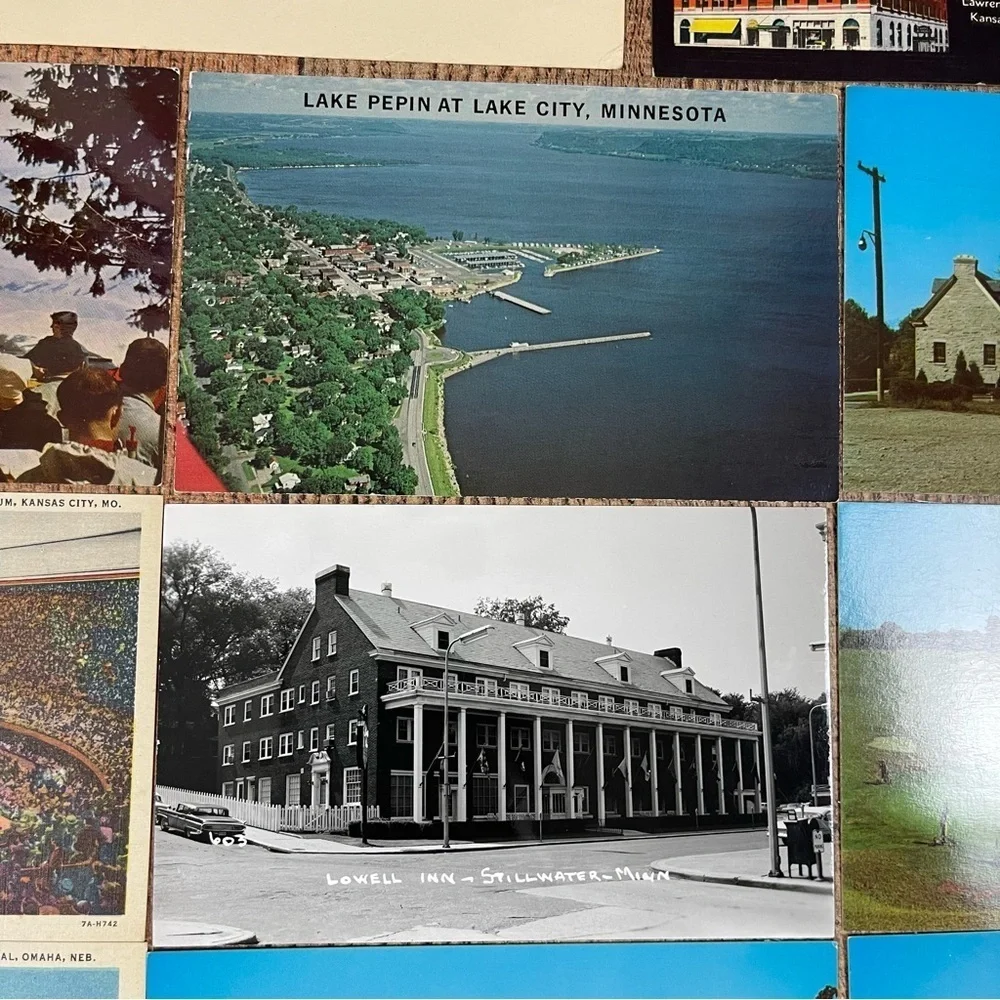 Vintage 70's Postcard Bundle Pack States Montana Indiana Minnesota Wisconsin